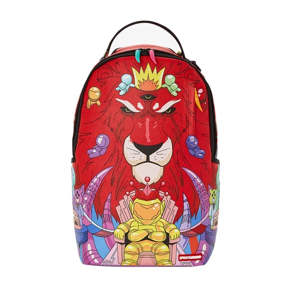 Sprayground Unisex Psycho World Of Fun DLXSV Backpack 910B5491NSZ Red - Picture 1 of 9